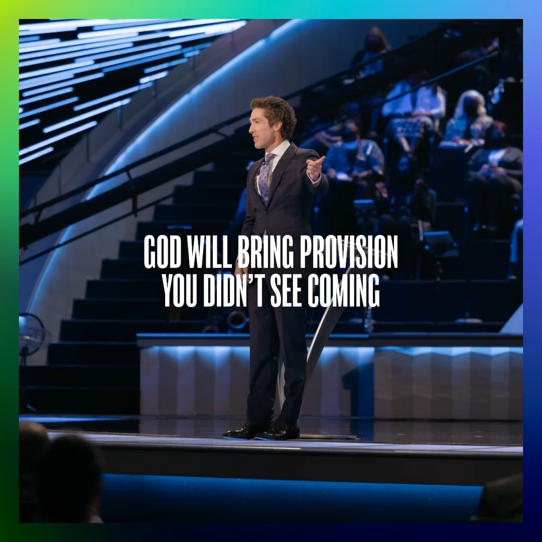 God is asking you what He asked Moses, "Is there anything too hard for Me?" You’re looking at it in the natural, but God has supernatural provision. Tune into Joel’s message today "Supernatural Provision"!
