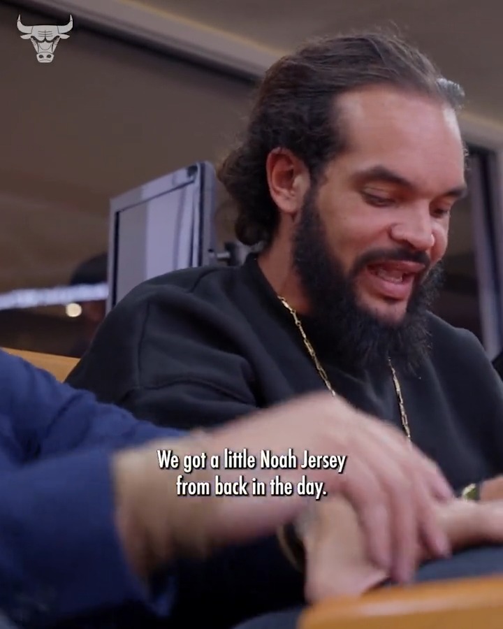 "You weren't even born yet." "Facts." 😂❤️ Joakim Noah Carlos Boozer