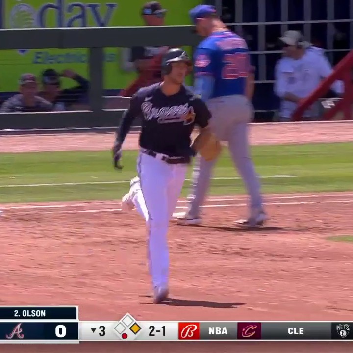 MATT OLSON AGAIN 💪 Home run No. 7 for the Atlanta Braves star this spring. Brandon Gaudin on the call.