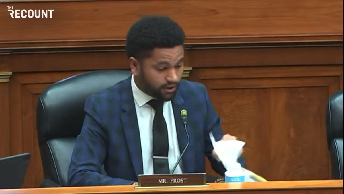 Rep. Maxwell Frost (D-FL) walks out of House hearing after apologizing to a Parkland parent who was taken into police custody for protesting gun violence: “This has nothing to do with policy and everything to do with politics. And I won’t be listening to another second of it.”