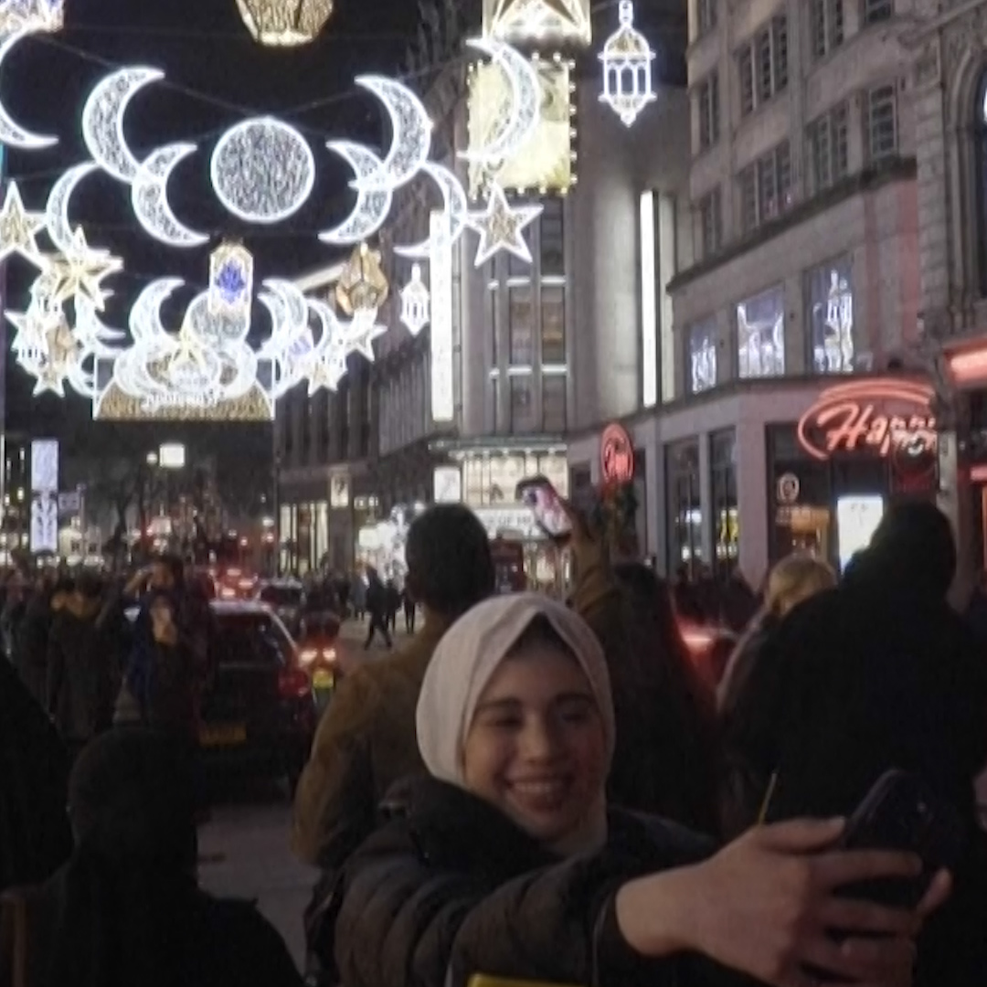 London's West End lights up to mark the month of Ramadan for the first time.