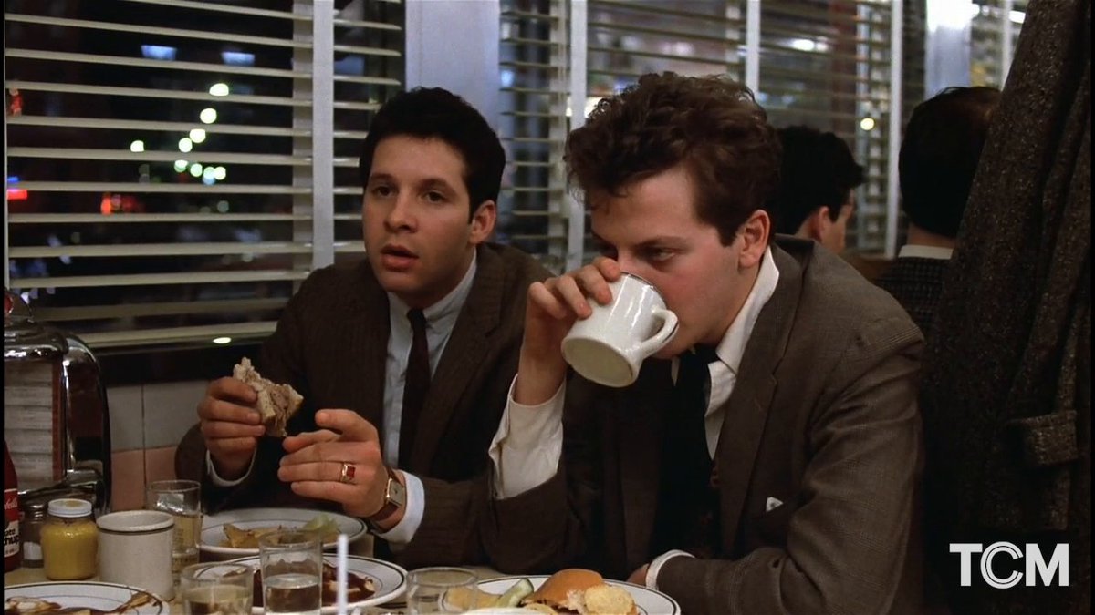 Director Barry Levinson auditioned about 600 actors for the five lead roles in DINER. The cast spent a week together to build the camaraderie needed for the ensemble. All the diner scenes were shot at the end of production when the bond between the actors was at its strongest.