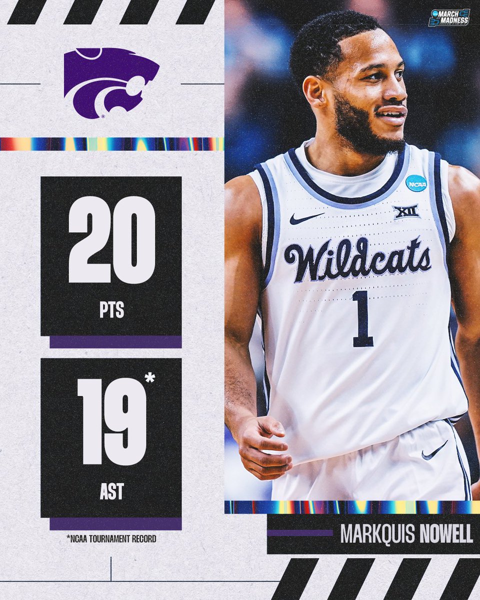 Markquis Nowell with an all-time great #MarchMadness performance in his hometown 🔥