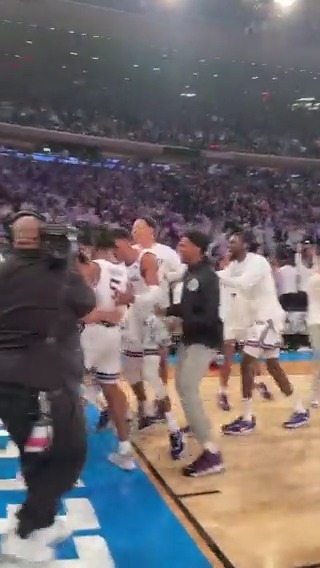 This baseline view of K-State Men's Basketball's final play 🔥 #MarchMadness