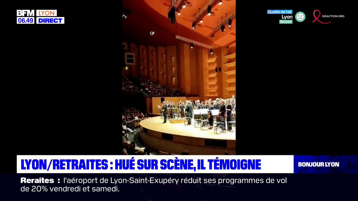 💬 "On m'a lancé des pièces sur scène" Hué par une partie du public à Lyon après un discours contre la réforme des retraites, il témoigne