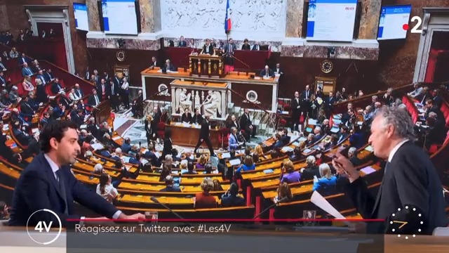 « Le Président sait que cette réforme est impopulaire. Il sait aussi qu'elle est nécessaire. Nous avons pris nos responsabilités pour relever le défi du grand âge et assurer la pérennité de notre système par répartition. » — @Steph_Sejourne dans les #Les4V