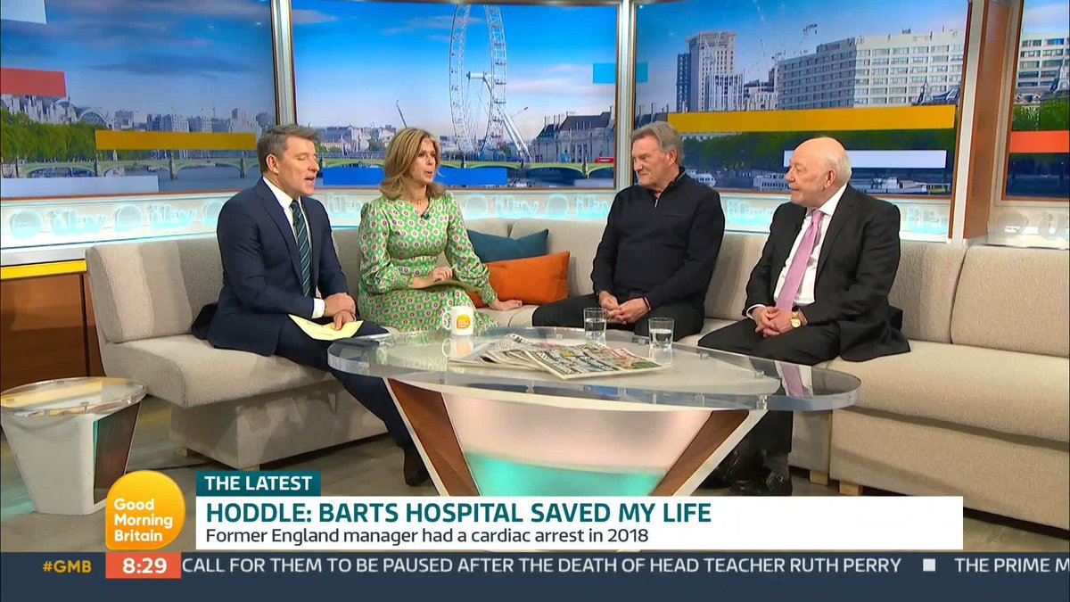 .Glenn Hoddle had a cardiac arrest in 2018. He tells Ben and Kate that he can't remember what happened before he collapsed in the TV studio. Chief of Surgery at @BartsHospital Stephen Edmondson also recalls the moment he got the call about Glenn's cardiac arrest.