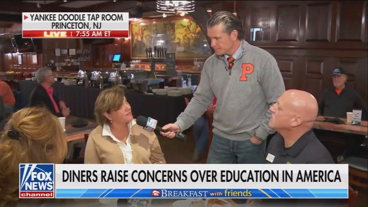 Fox & Friends interviewee: "With higher education, it scares me that so many people of college age think that communism is the way to go ... We might have problems, but we have the framework to solve the problems without gulags and, you know, progroms [sic] ..."
