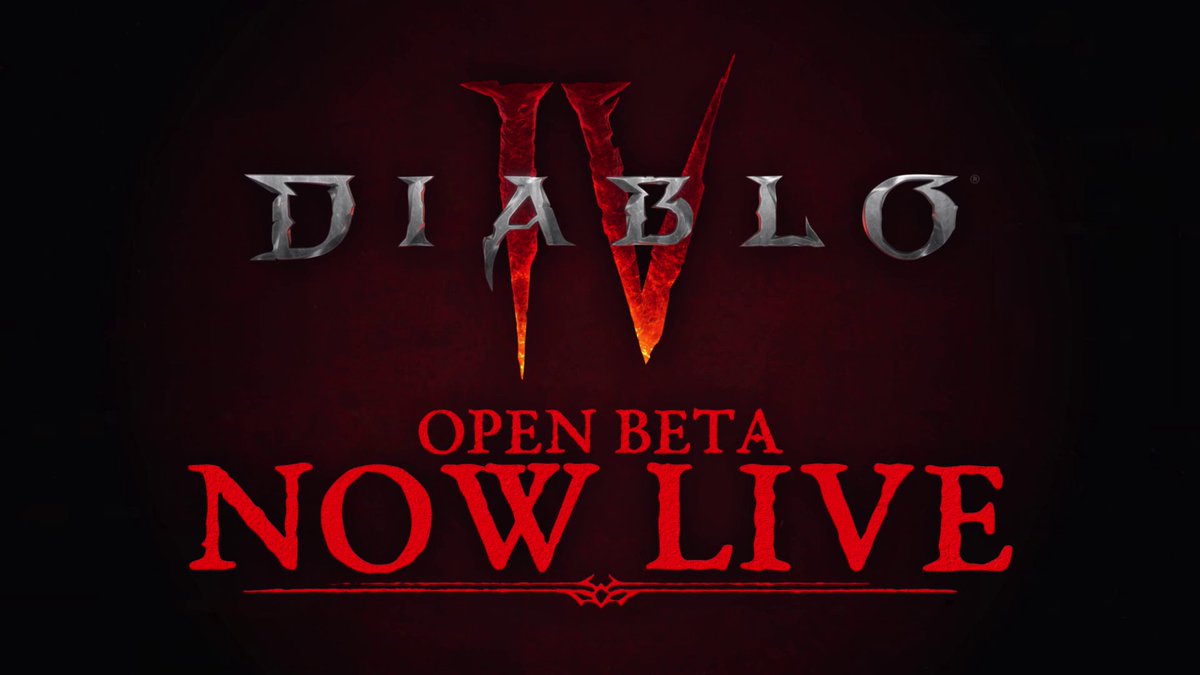 Cancel your weekend plans, #DiabloIV Open Beta is live NOW!