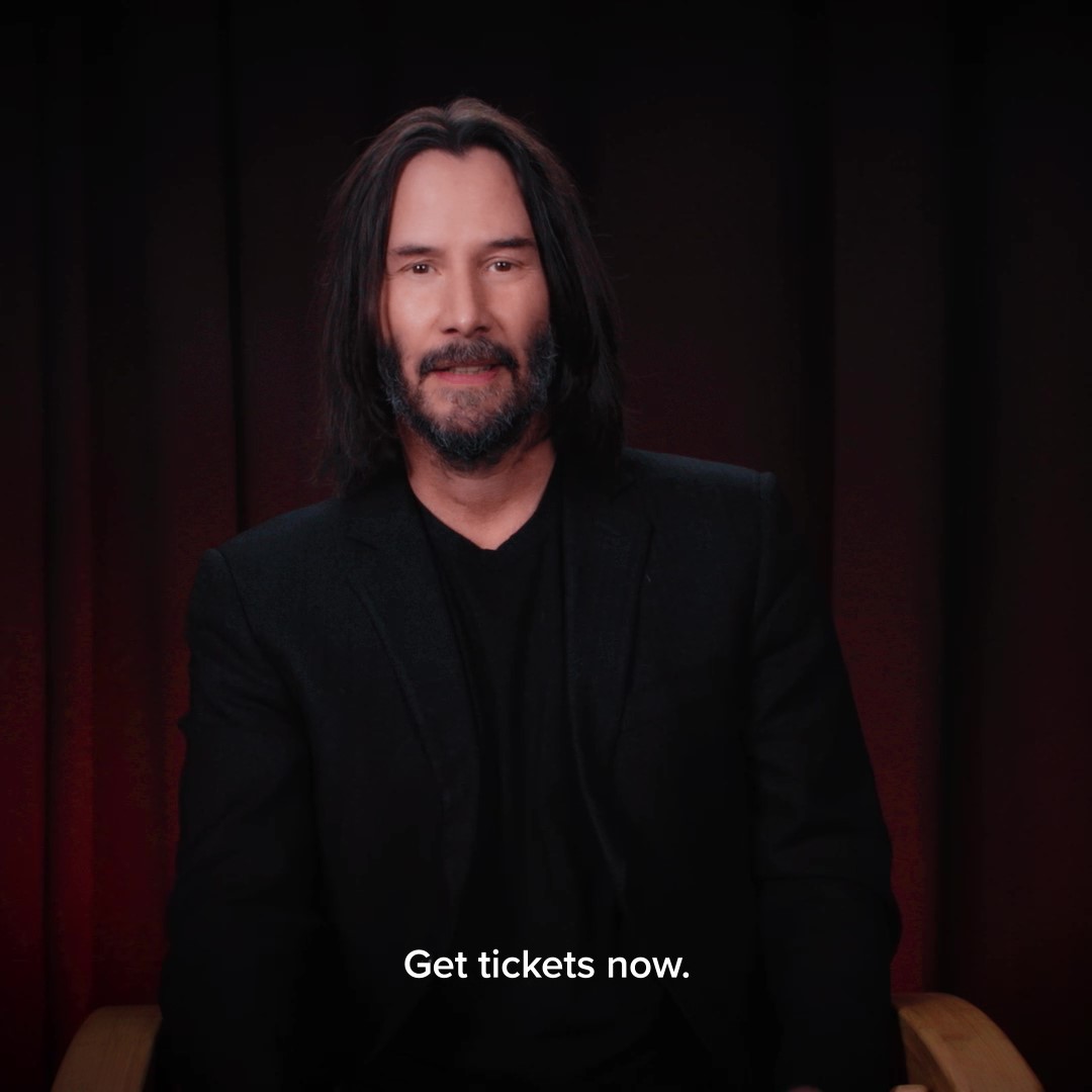 Keanu has one final message: the time is now. #JohnWick4 is now playing in theaters & IMAX: