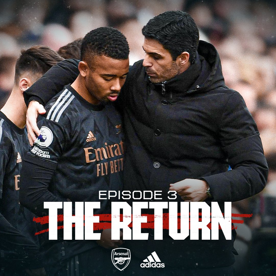 The comeback is greater than the setback. ​ Gabriel Jesus's hard work all comes down to this 💪​ Episode 3 of our documentary series, in partnership with adidas Football, is available exclusively to members now 👇