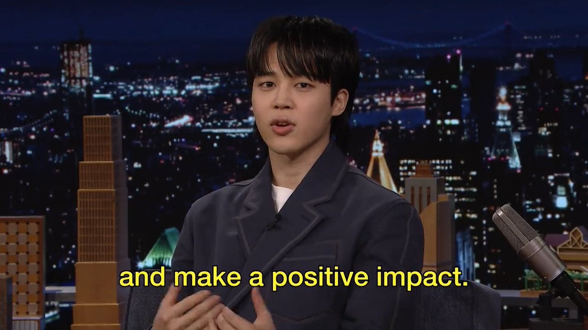 “It was such a great honor to have an opportunity to participate in such an important cause, and make a positive impact.” -#Jimin on 방탄소년단 meeting the President Donald J. Trump at the White House over the summer. #JiminOnFallon