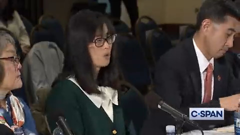 .@friendsoflowell Foundation's Diane Yap testifies on Black and Asian relations and alleged discrimination against Asian students in higher education during a USCCR hearing about anti-Asian racism.
