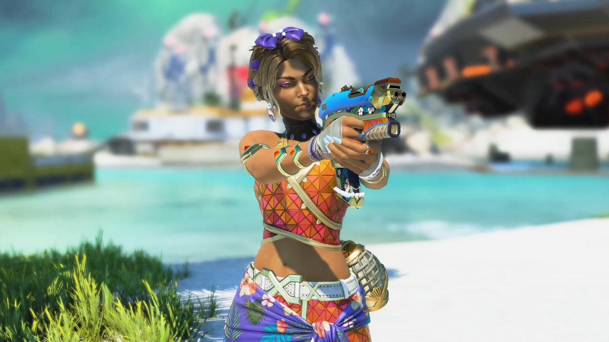 It’s time for some fun in the sun ☀️ Hit the beach on March 28 and pick up Loba’s new Trouble in Paradise skin. All this and more lands with the Sun Squad Collection Event!