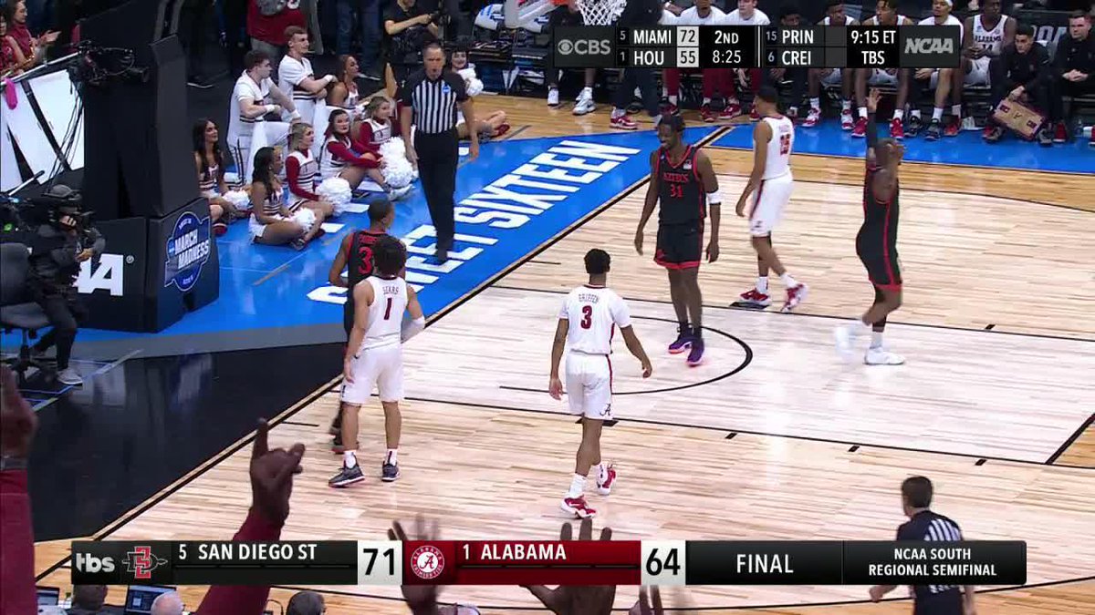 FIRST EVER ELITE 8 FOR SAN DIEGO STATE 🙌 #MarchMadness San Diego State Men's Basketball