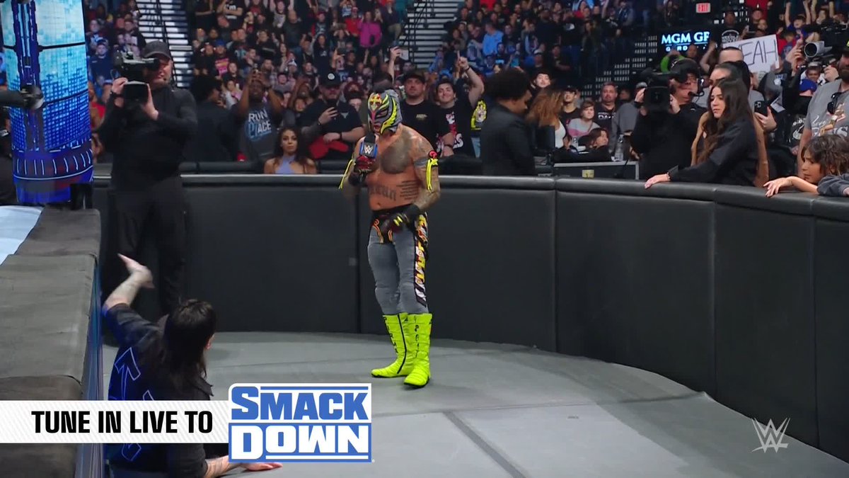 "I'll see you at #WrestleMania, son." IT'S ON!! Father vs. Son! @ReyMysterio vs. Dominik at #WrestleMania! 🔥 #SmackDown