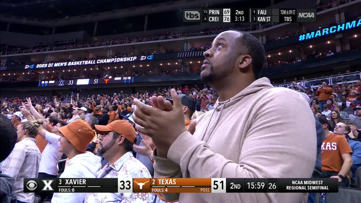 Tyrese Hunter from downtown! 💥 #MarchMadness Texas Men’s Basketball