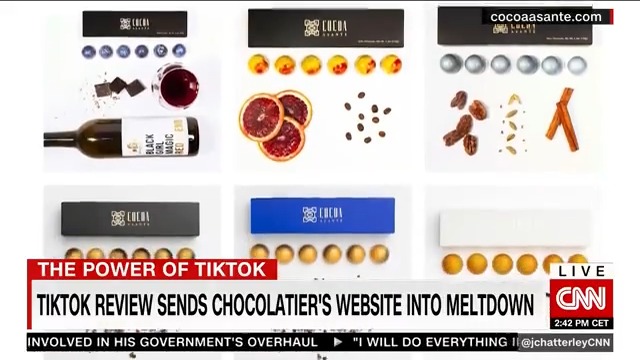 A single TikTok review sent a chocolatier's website into meltdown