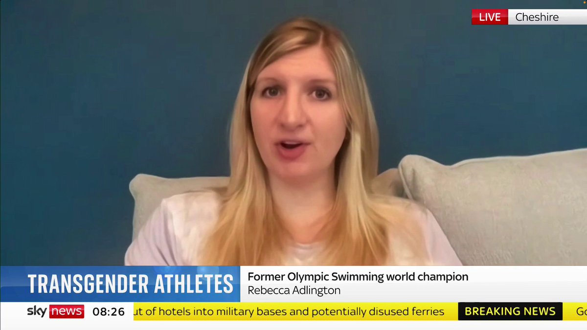 .Becky Adlington responds to World Athletics excluding transgender women from female events "Can we put something in place for those transgender athletes?" 📺 Sky 501, Virgin 602, Freeview 233 and YouTube