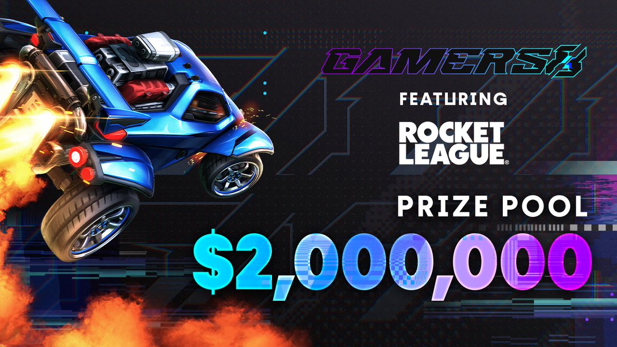ROCKET LEAGUE IS BACK! 🔥🔥🔥 $2,000,000 up for grabs in this year's #Gamers8! Tune in on August 21-27 to find out who's the best! #TheLandOfHeroes awaits.