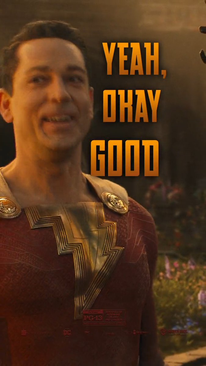 We can do that right? ⚡️ SHAZAM! FURY OF THE GODS - NOW PLAYING, only in theaters. Get your tickets NOW: