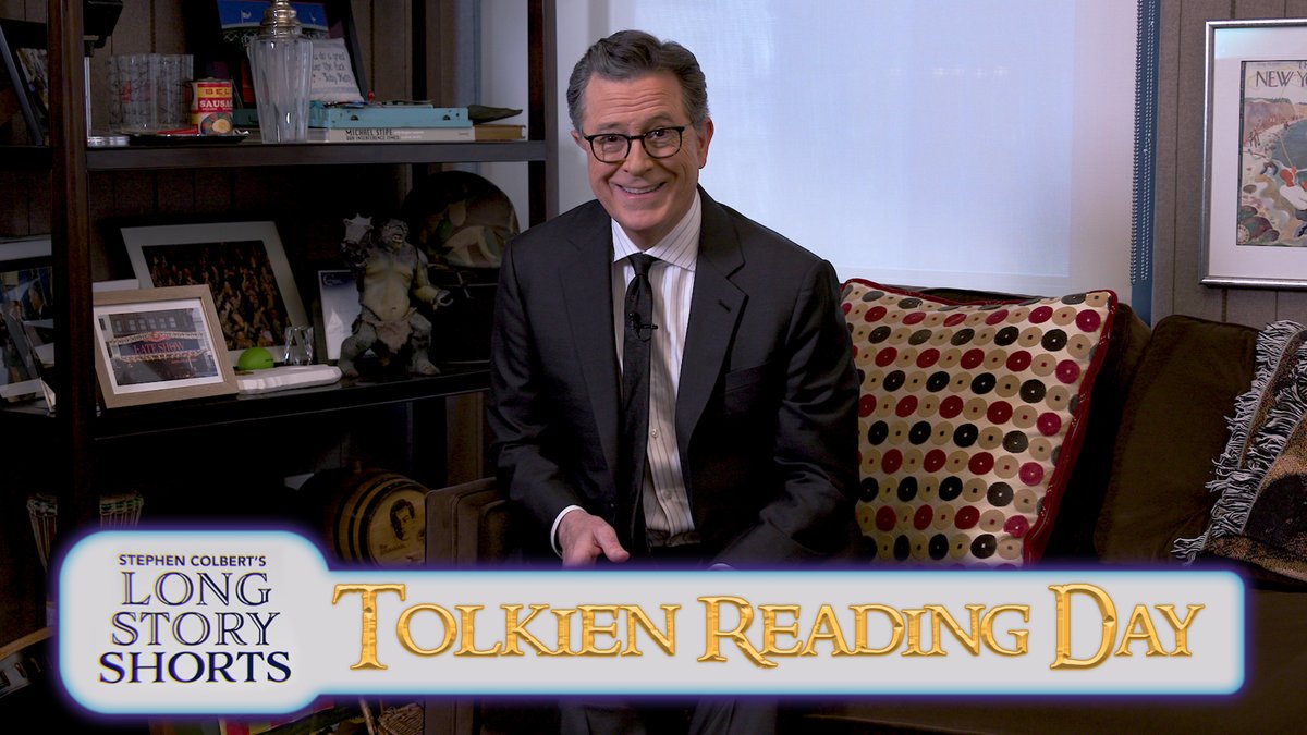 In our first installment of Stephen Colbert’s Long Story Shorts, join us on a tale of epic proportions as Stephen discusses his favorite chapters of "The Lord of the Rings" for National Tolkien Reading Day! #TolkienReadingDay