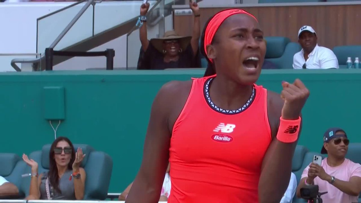 🥁 Ladies and gentlemen... COCO GAUFF!!! 😲 Coco Gauff | #MiamiOpen