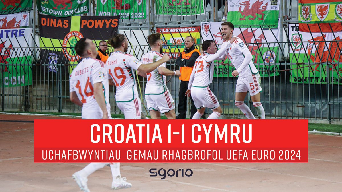 Uchafbwyntiau | Highlights Croatia 1-1 Wales 🏴 #Euro2024Qualifying