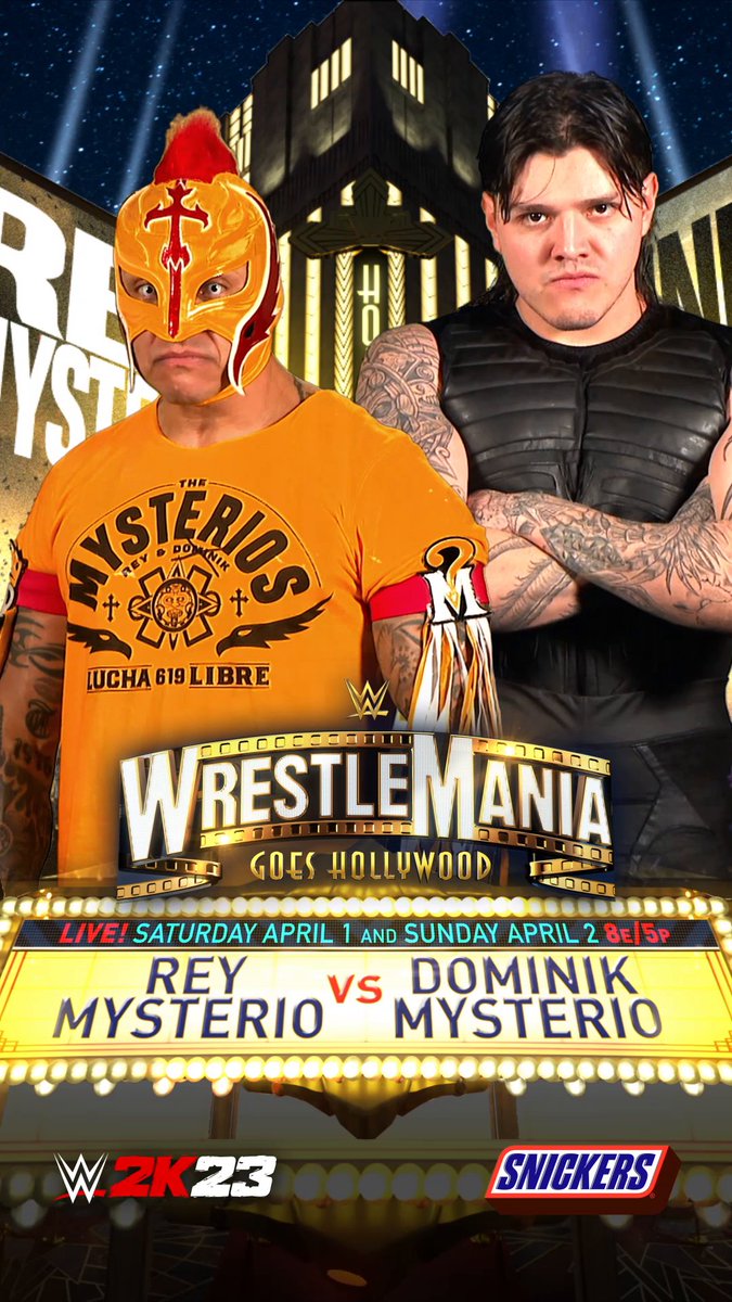 FATHER VS. SON ♛Rey Mysterio❔ vs. Dominik #WrestleMania