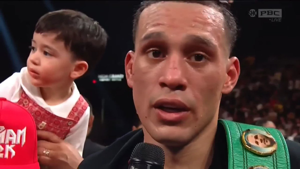 David Benavidez | POST-FIGHT INTERVIEW: 'Big shoutout to Caleb Plant, I know I said we weren't gonna end the beef, but we fought like warriors in the ring' 👏 #BenavidezPlant | #Boxing