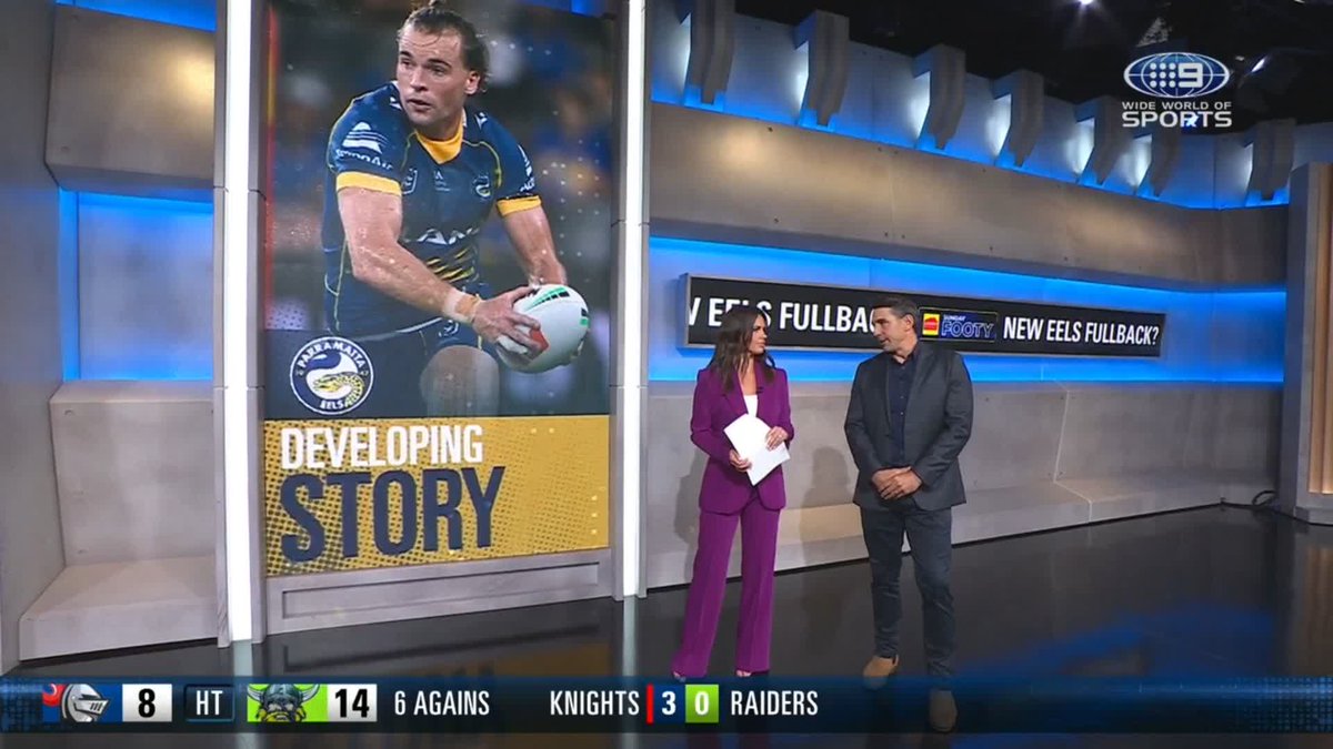 Clint Gutherson has been informed by the Eels that they are ringing around for a fullback. 🤔 #9WWOS #NRL