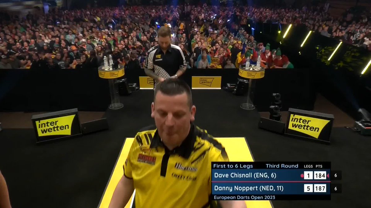 ICE COLD FROM THE FREEZE 🥶 Danny Noppert seals a dominant 6-1 success over Dave Chisnall with a clinical 12-darter and the Dutchman is the first player to secure his spot in the quarter-finals! Up next 👉 Damon Heta v Ryan Meikle 📺 | #ET2