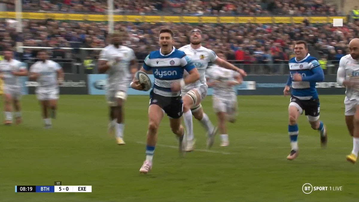 THAT IS SPECIAL! 👏 Cameron Redpath with a glorious opening try for Bath Rugby 🤯 #GallagherPrem