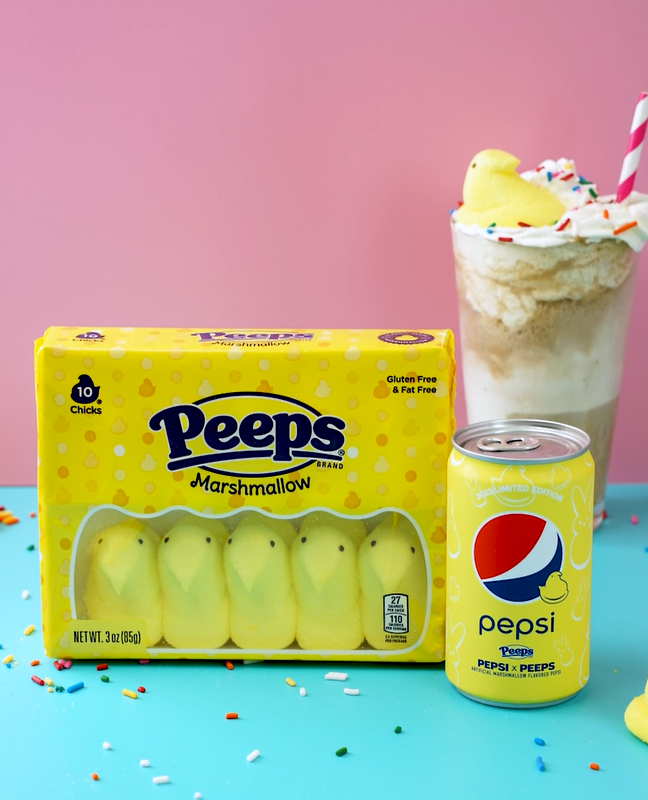 Want the inside SCOOP?! 😉 Make this #PEPSIxPEEPS Ice Cream Float today: 🐥🍦