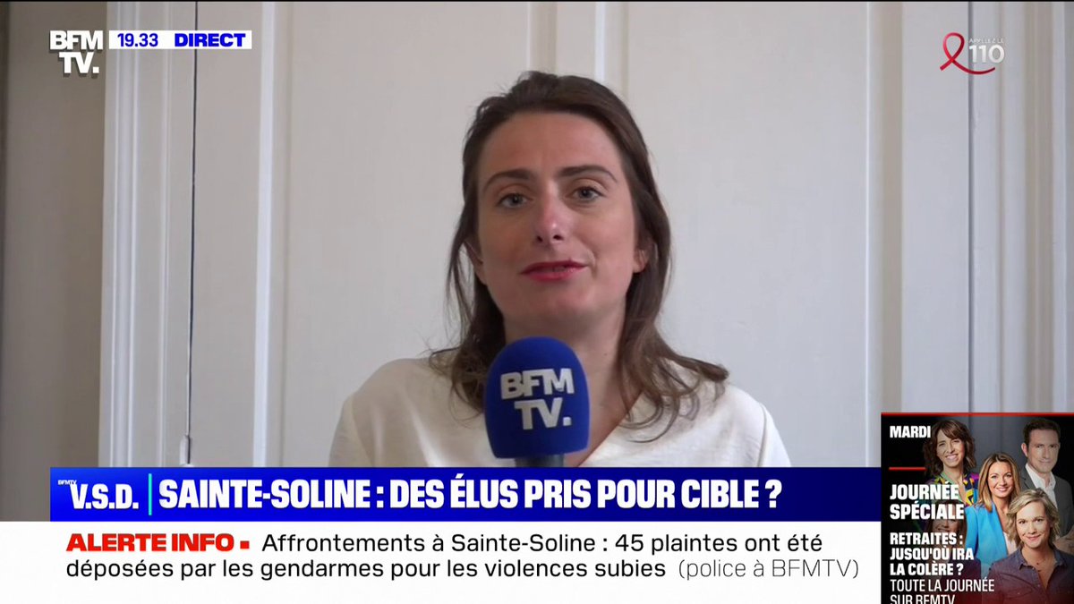 Marine Tondelier (Marine Tondelier): "S'il n'y avait pas eu de forces de l'ordre [à Sainte-Soline], il n'y aurait pas eu ni d'affrontement ni de destruction"