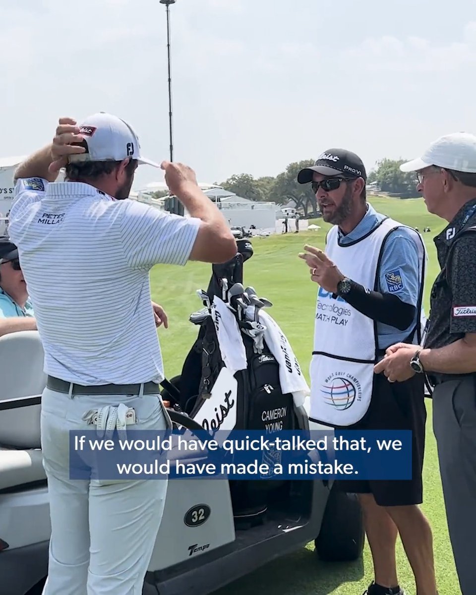 Building chemistry. Cameron Young is 6-0-0 in his first week with Paul Tesori on the bag.