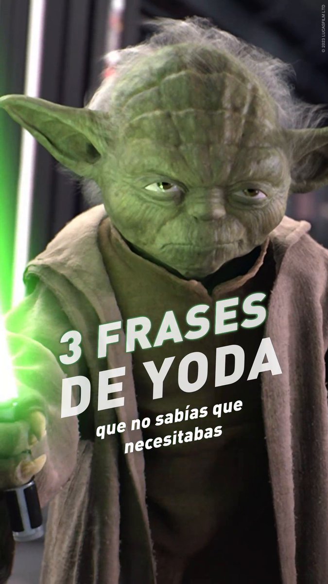 Nadie más sabio que Yoda, en la galaxia existe 😌