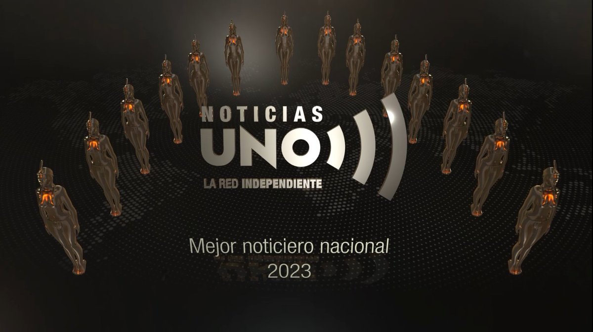 ¡Noticias Uno ganador por décimocuarta ocasión del Premio India Catalina a Mejor Noticiero Nacional! Gracias a todos ustedes por apoyar el periodismo libre e independiente ✊ #PremiosIndia2023