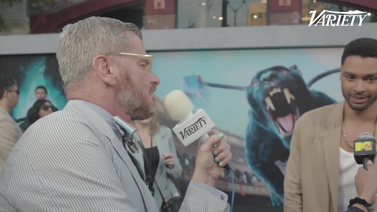#DnDmovie star Regé-Jean Page says that he and the rest of the cast played a game on set before they all started filming.