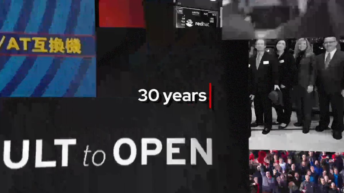From a small businessman &amp; a geek to more than 20K strong, Red Hat has the same spirit today as we did in '93: collaboration, innovation, community, &amp; connectivity. Happy 30th birthday, Red Hat, &amp; to all the Red Hatters, who make us who we are 🎉 #LifeAtRedHat