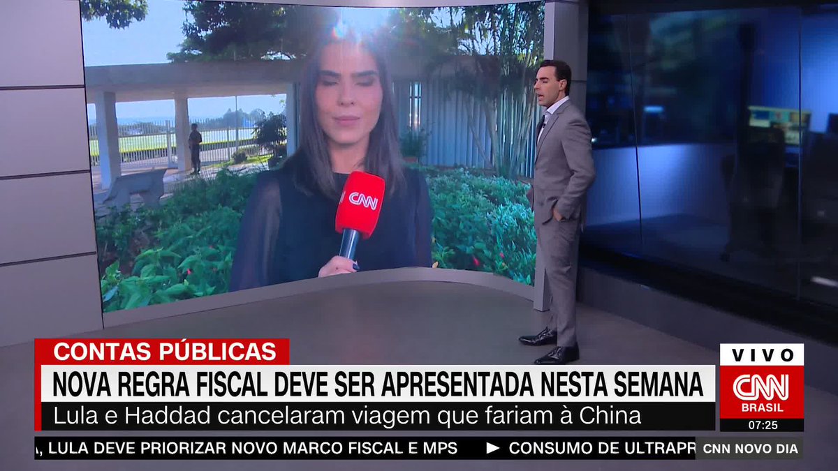 Com o adiamento da viagem à China do presidente Luiz Inácio Lula da Silva (PT) e do ministro da Fazenda, Fernando Haddad (PT), o governo deve adiantar a data de apresentação da nova regra fiscal ao Congresso para essa semana. #CNNNovoDia