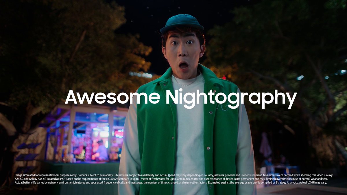 Be it with your BFF or your adorable pet, click awesome low-light pictures with awesome Nightography on #GalaxyA34 5G and #GalaxyA54 5G. Buy now : #AwesomeIsForEveryone #AmpYourAwesome #AwesomeGalaxyA #Samsung