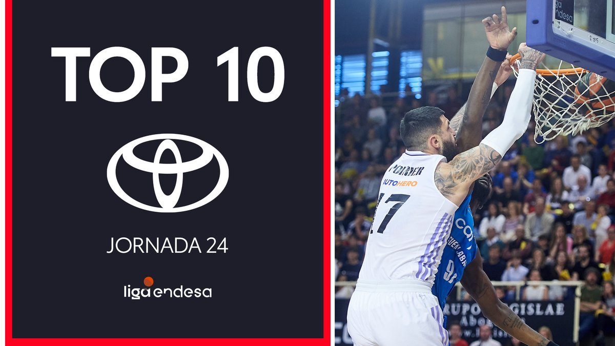 Lo avisamos. Los derbis estaban servidos. Y qué menú #Top10Toyota nos dejaron 😋🍴 𝗣𝗿𝗶𝗺𝗲𝗿𝗼: Destrucción total, por Vincent Poirier. 𝗦𝗲𝗴𝘂𝗻𝗱𝗼: Pocos como yo, por Nikola Mirotic. 𝗣𝗼𝘀𝘁𝗿𝗲: Pa' divertise, por Thaddus Mcfadden. Toyota España | #LigaEndesa 🎙️ Fran Fermoso
