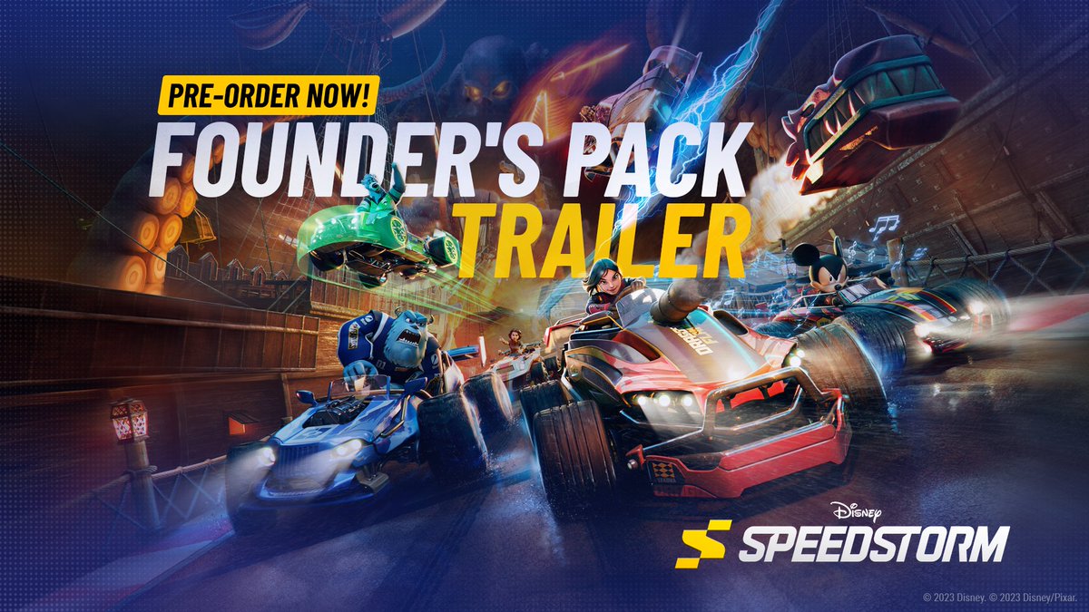 Check out our Founder’s Packs which include racer unlocks, exclusive cosmetics, Golden Pass Credits &amp; more! Choose your Pack today to be one of the first to hit the tracks when #DisneySpeedstorm launches in Early Access on April 18 on PC &amp; Consoles. ➡️