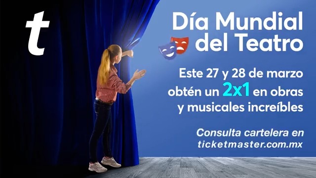 🎉 Celebra a lo grande el 🎭 #DíaMundialDelTeatro hoy y mañana con un 2x1 en obras y musicales espectaculares. No esperes más y compra aquí tus 🎟🎟 👇 ⚠ Consulta funciones participantes por evento.