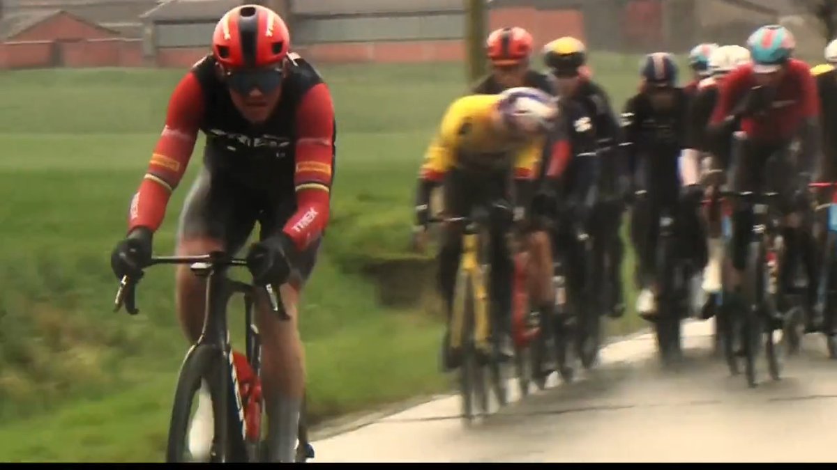 About as far away from Spring as you could get! Go behind the scenes with us on a tough day at Gent-Wevelgem 👇 #GW23 #GWmen #GWwomen