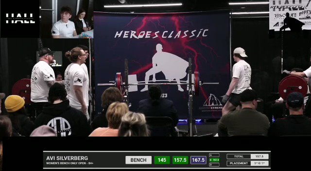 🏋️‍♂️ Team Canada powerlifting coach, Avi Silverberg just broke the Alberta WOMEN's bench press record in the 84+ kg category at the "Heroes Classic." Former record holder, trans-identifying male, Anne Andres had a front row view as Silverberg mocked the discriminatory CPU policy by also unofficially breaking the women's world record in the event. IOC MEDIA USA Powerlifting ZUBY: April Hutchinson