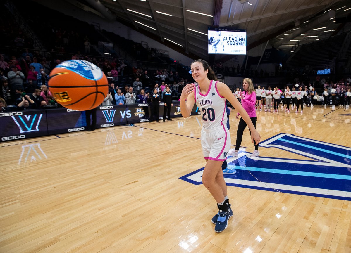 Before she hears her name called at the WNBA Draft, get to know Villanova WBB's Maddy Siegrist, the school's all-time leading scorer for both men and women 👏