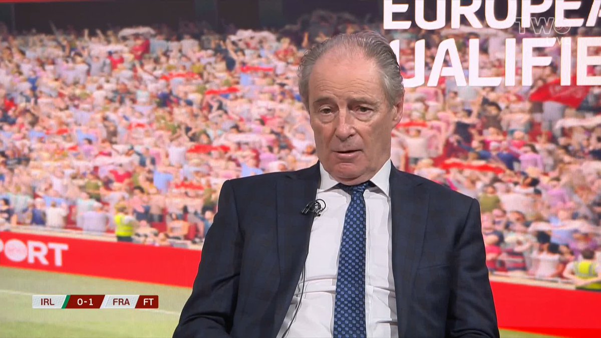 Brian Kerr on 🇮🇪 0-1 🇫🇷. "A bit better but the end of the story is we lost 1-0. "No matter what spin Stephen puts on it, we got beaten in the match and had very little possession until late on. "We've got to go on now and win matches." #IRLFRA #COYBIG #EURO2024