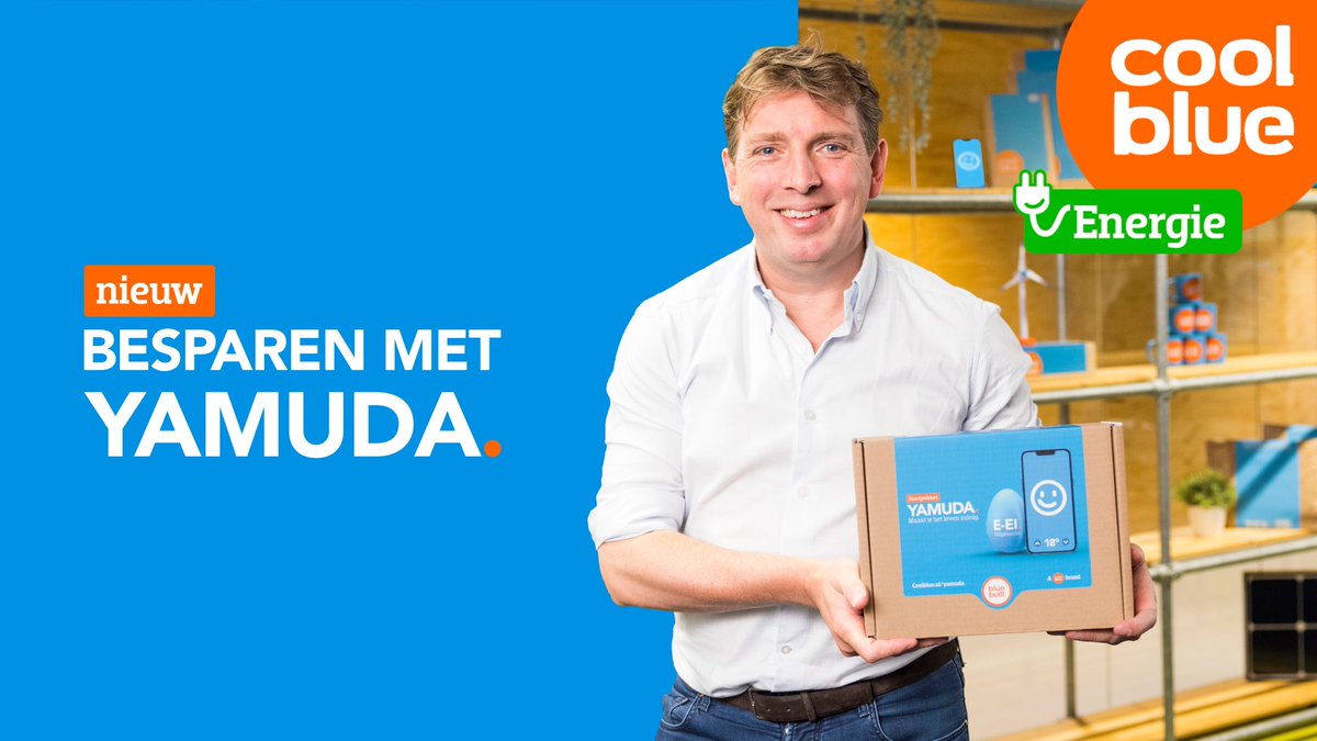 Nieuw bij Coolblue Energie: Yamuda! Met deze slimme bespaarassistent wordt energie besparen een eitje. Meld je nu aan in de app en maak kans op een gratis startpakket. #eitje #watthandig #ampereverbruiken.